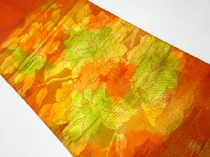 リサイクル　牡丹模様織り出し名古屋帯